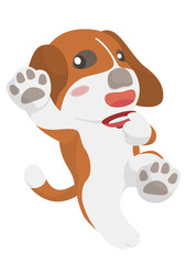 ほろ酔い気分の犬