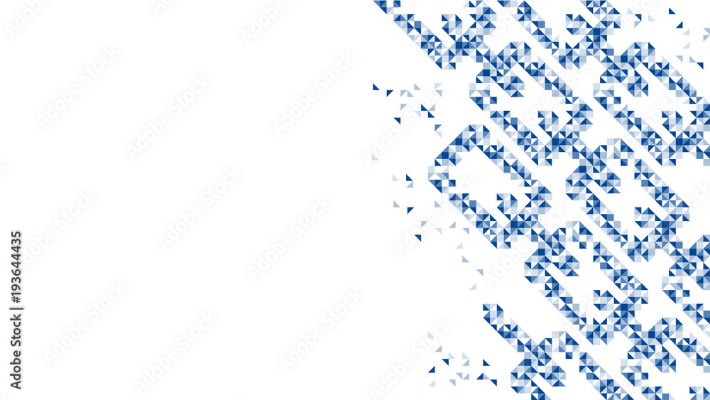 Aufkleber abstract geometric pattern chain shape design dark blue color illustration isolated on white backgro