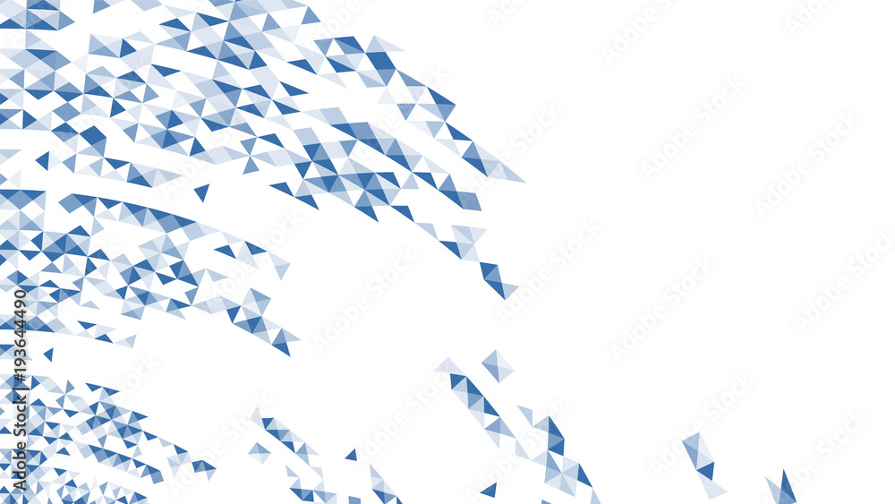 Aufkleber abstract geometric curve pattern dark blue color illustration isolated on white background with copy