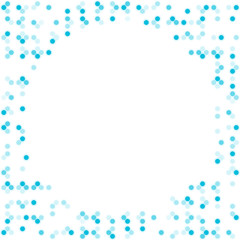 Abstract geometric circle pattern blue color illustration isolated on white background with copy space circle shape, vector eps 10