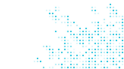 Abstract geometric circle pattern blue color illustration isolated on white background with copy space, vector eps 10