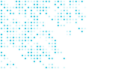 Abstract geometric circle pattern blue color illustration isolated on white background with copy space, vector eps 10