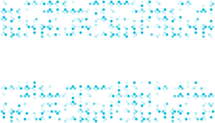 Abstract geometric circle pattern blue color illustration isolated on white background with copy space, vector eps 10