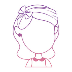 cute and little girl vector illustration design