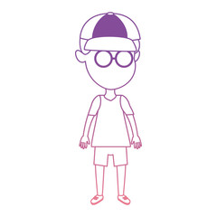 cute and little boy vector illustration design