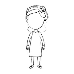 cute and little girl vector illustration design