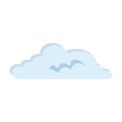 Fototapeta na wymiar cloud weather isolated icon vector illustration design