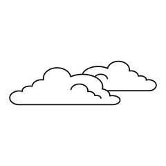 cloud weather isolated icon vector illustration design