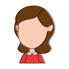 cute and little girl vector illustration design