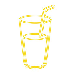 fresh juice glass icon vector illustration design
