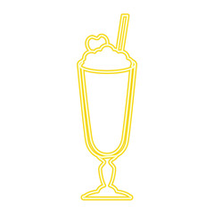 milk shake fresh icon vector illustration design