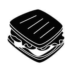 delicious sandwish fast food icon vector illustration design