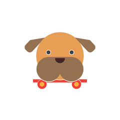 Delivery Dog Logo Icon Design