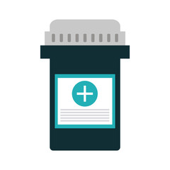 Medicine bottle symbol vector illustration graphic design
