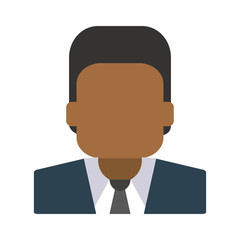 Businessman avatar faceless vector illustration graphic design