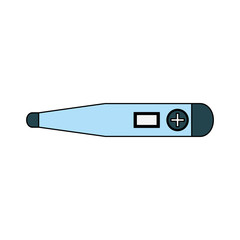 Medical thermometer isolated vector illustration graphic design