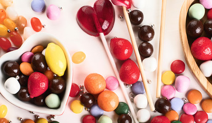 Assorted colorful candies