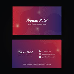 Fototapeta premium Creative business card mock-up