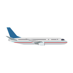 Jet airplane symbol vector illustration graphic design
