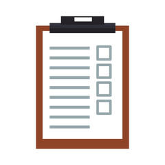 Checklist document board vector illustration graphic design