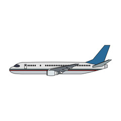 Jet airplane symbol vector illustration graphic design