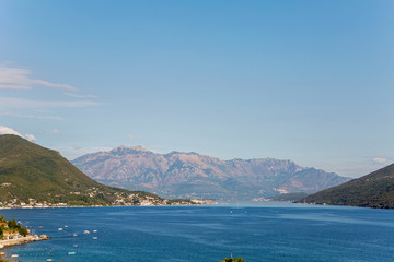 Obraz premium sea view from the fortress of Herceg-Novi of Montenegro