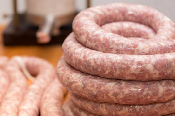homemade sausages