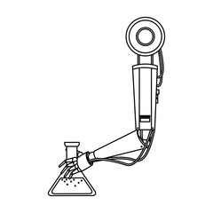 Factory robot arm icon vector illustration graphic design