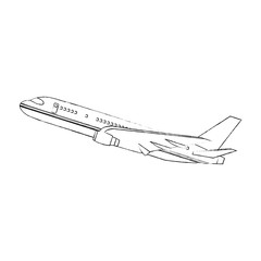 Jet airplane symbol icon vector illustration graphic design