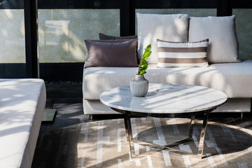 BEAUTIFUL PILLOW ON SOFA