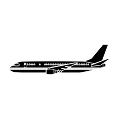 Jet airplane symbol icon vector illustration graphic design