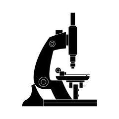Microscope scientific tool icon vector illustration graphic design