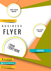 Stylish presentation of business poster, magazine cover, design layout template