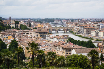 Fototapeta na wymiar My trip to Italy. Fantastic Florence. Panorama