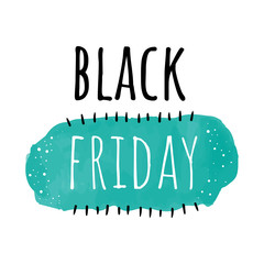 Watercolor sale banners, vector illustration