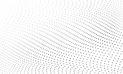 Abstract monochrome halftone pattern. Futuristic panel.