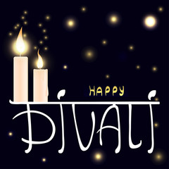 Happy Diwali holiday greeting card