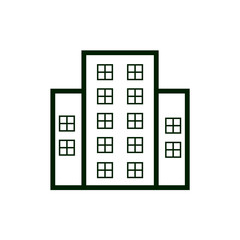Apartment vector icon, house symbol. Modern, simple flat isolated illustration for web site or mobile app