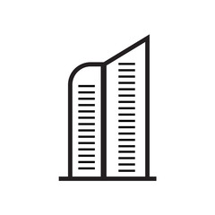 Apartment vector icon, house symbol. Modern, simple flat isolated illustration for web site or mobile app