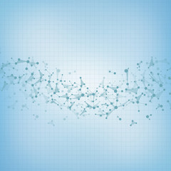 Molecule background, genetic and chemical compounds.