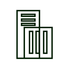 Apartment vector icon, house symbol. Modern, simple flat isolated illustration for web site or mobile app