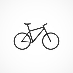 Vector image of bike icon.