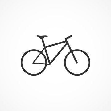 Vector image of bike icon.