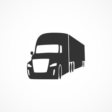 Vector image of truck icon.