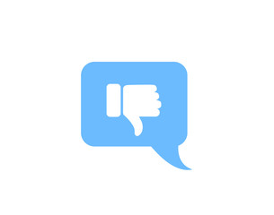 Feedback icon, chat icon, good or bad icon