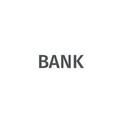 bank icon. sign design