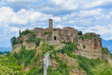 Civita di Bagnoregio (Viterbo, Lazio), central Italy - The famous ancient village on the hill between the badlands, in the Lazio region, central Italy, known as 'The town that is dying'
