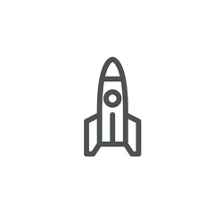 rocket icon. sign design