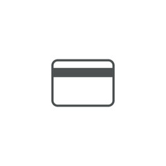 bank card icon. sign design