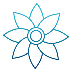 Beautiful flower symbol icon vector illustration graphic design